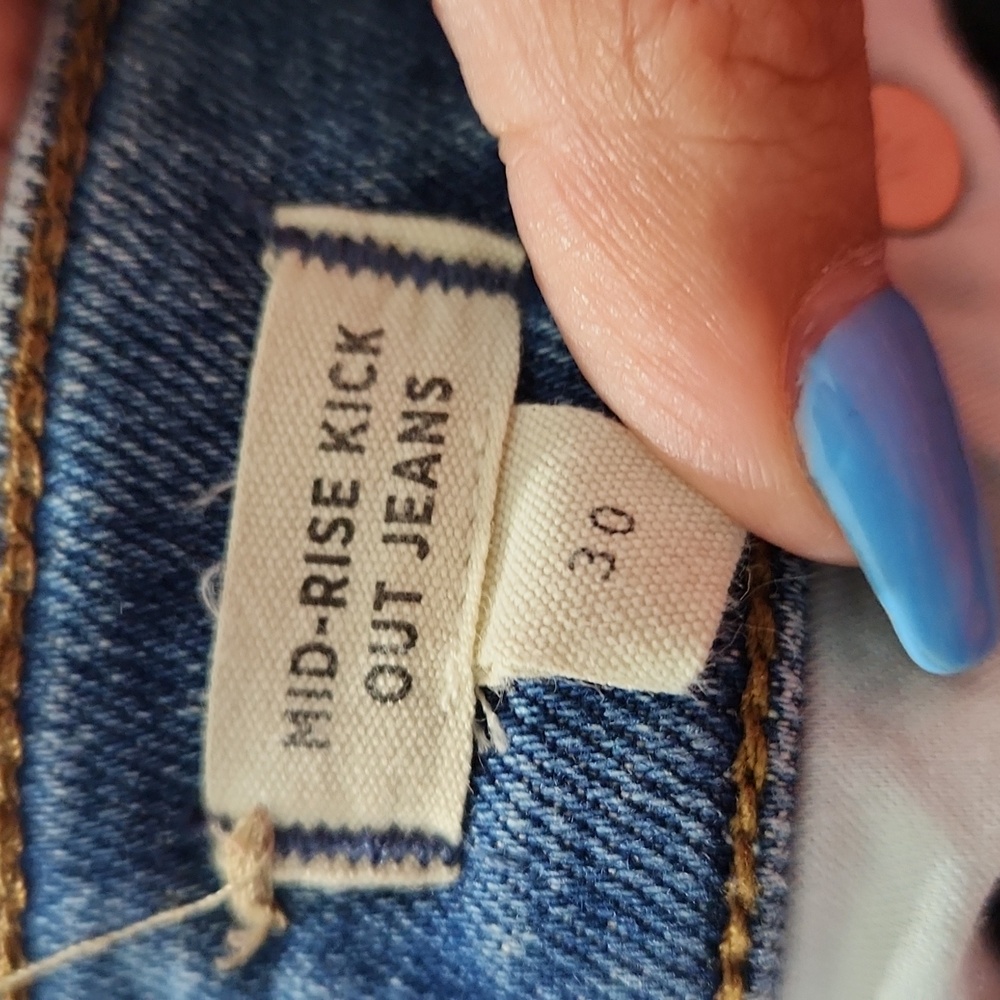 Madewell Mid-rise Kick Out Straight Leg Jeans - Picture 3 of 4